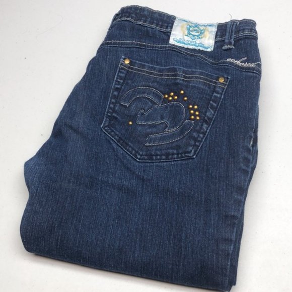 VINTAGE ECKO RED SLIM BOOT JEANS 34x32 😎 - Picture 1 of 12